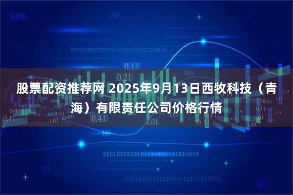 股票配资推荐网 2025年9月13日西牧科技（青海）有限责任公司价格行情