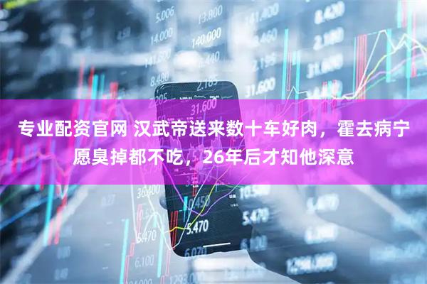 专业配资官网 汉武帝送来数十车好肉，霍去病宁愿臭掉都不吃，26年后才知他深意